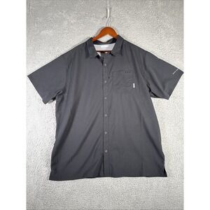 COLUMBIA PFG Shirt Mens 2XL Black Omni Shade Long SLeeve Vented Fishing/Hiking‎